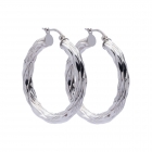 Pendientes aro oro blanco
