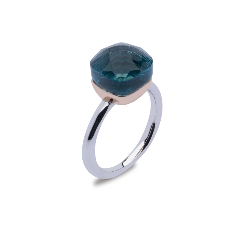 Sortija Topacio London Blue
