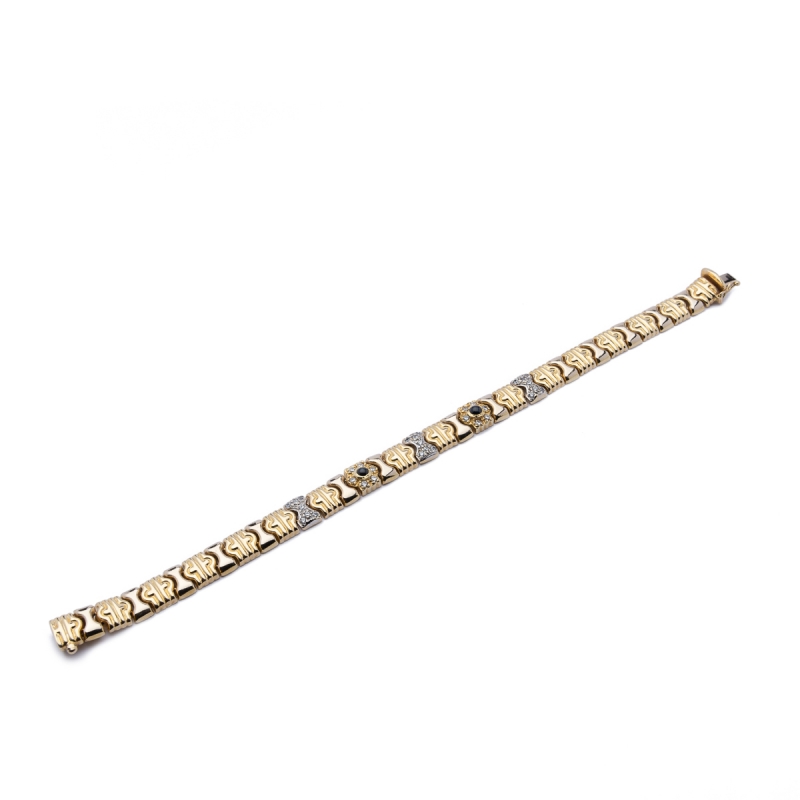 Pulsera tupida piedras