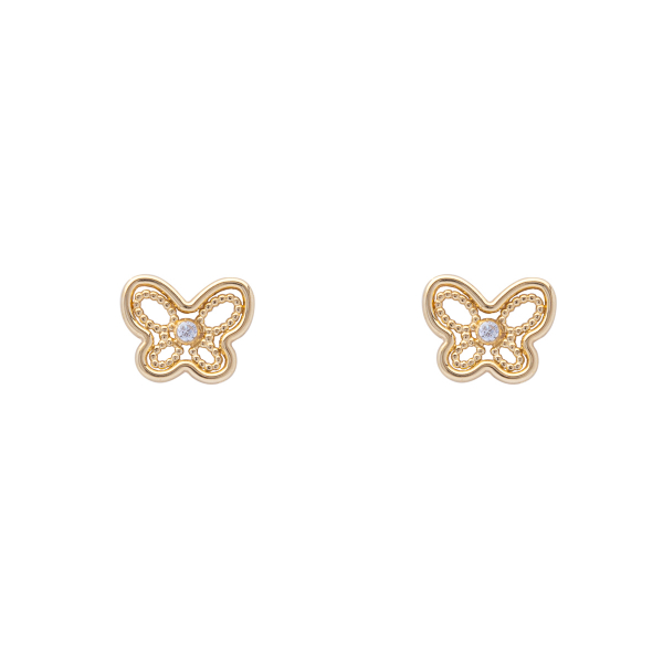 Pendientes mariposa niña