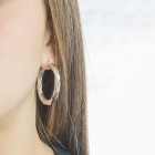 Pendientes aro oro blanco
