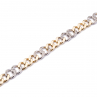 Pulsera barbada diamantes