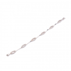 Pulsera Oro Blanco piedras