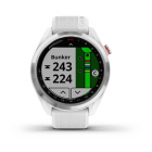 Garmin Approach® S42 Plata con correa blanca