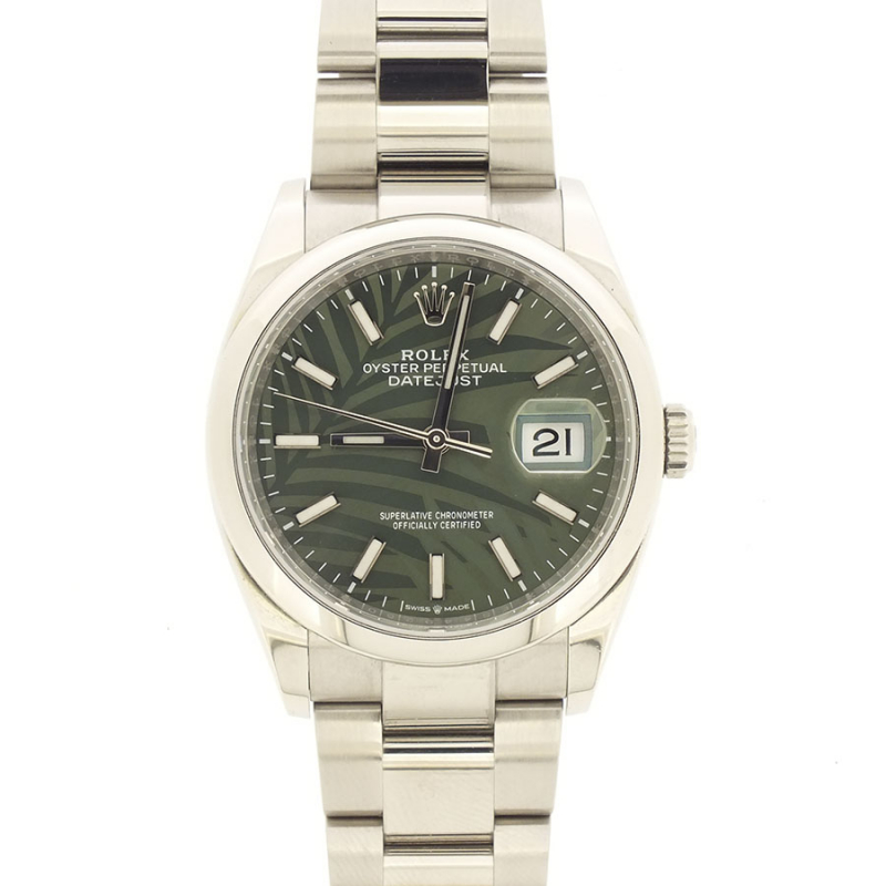 Rolex Datejust Green Palm