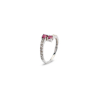 Sortija rubíes y diamantes
