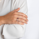 Sortija rubíes y diamantes