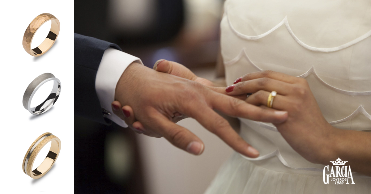 Texturas originales para anillos de boda García Joyeros